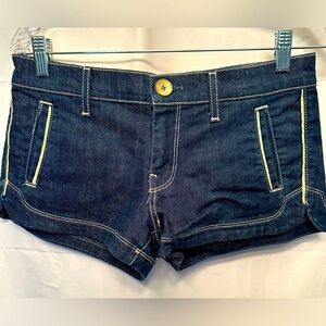 7 For All Mankind Women’s Denim Shorts Pocket Detail Size 27 Made In USA